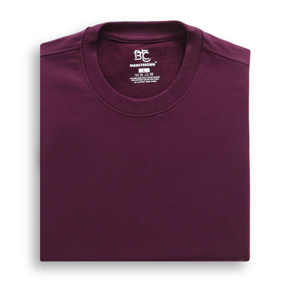 Antimicrobial Oversized T-Shirts - Royal Burgundy