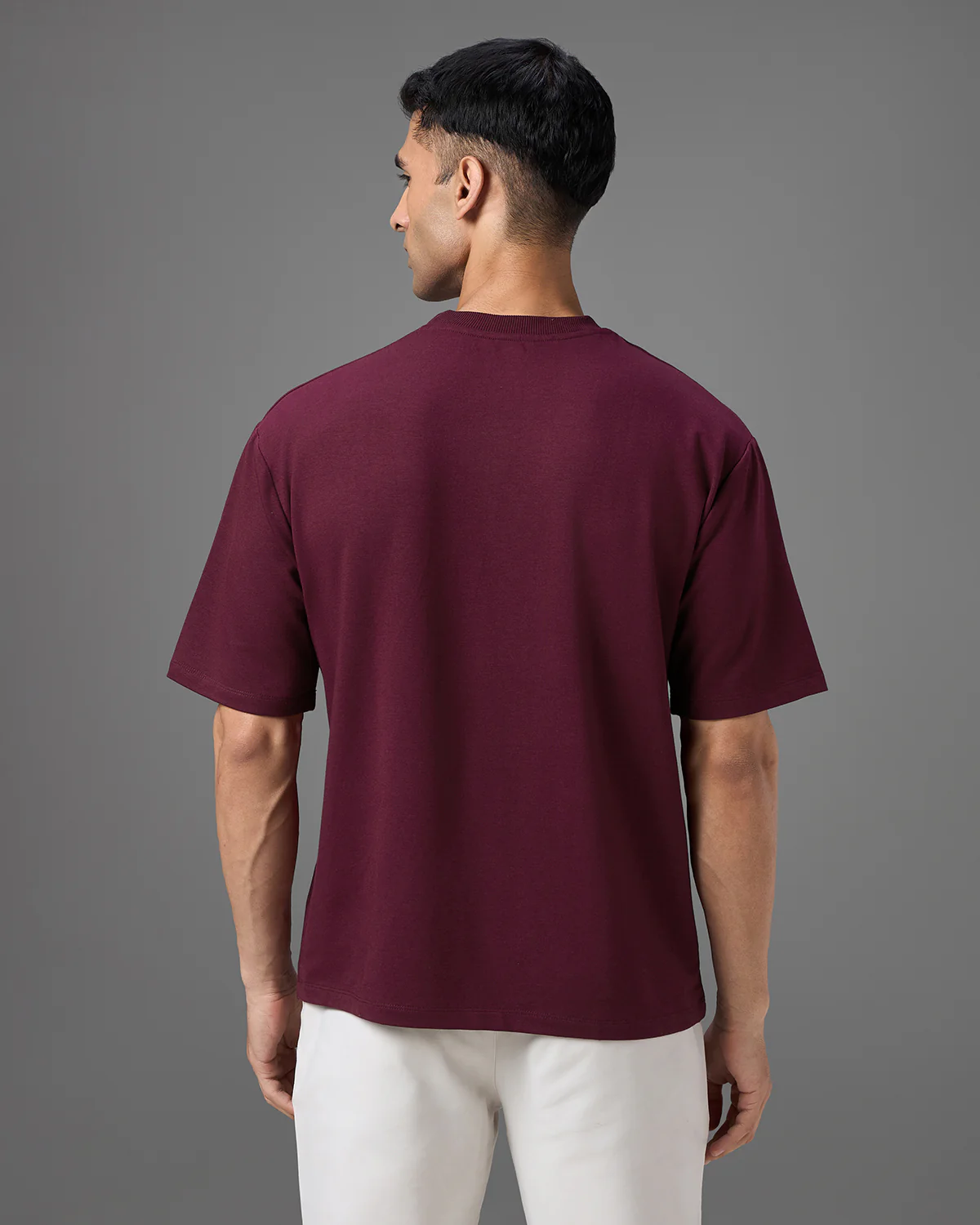 Antimicrobial Oversized T-Shirts - Royal Burgundy