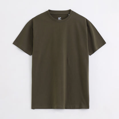 Classic Round Neck T-Shirt – Military Olive