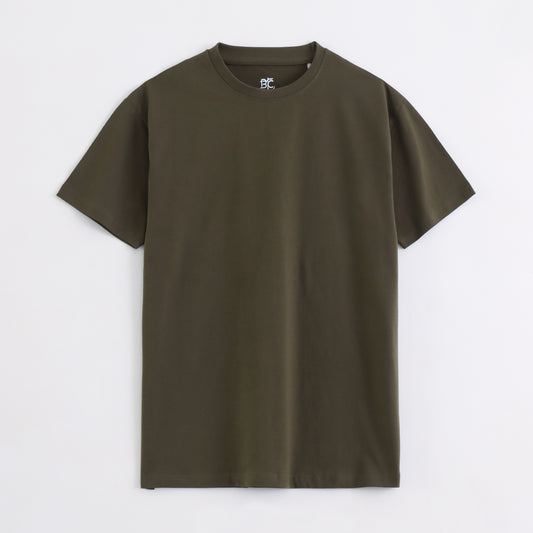 Classic Round Neck T-Shirt – Military Olive
