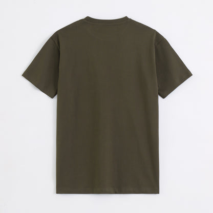 Classic Round Neck T-Shirt – Military Olive