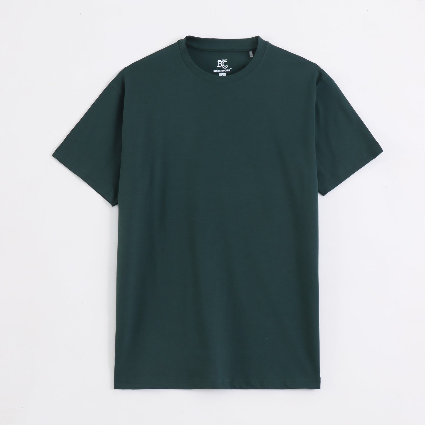 Classic Round Neck T-Shirt – Forest Green