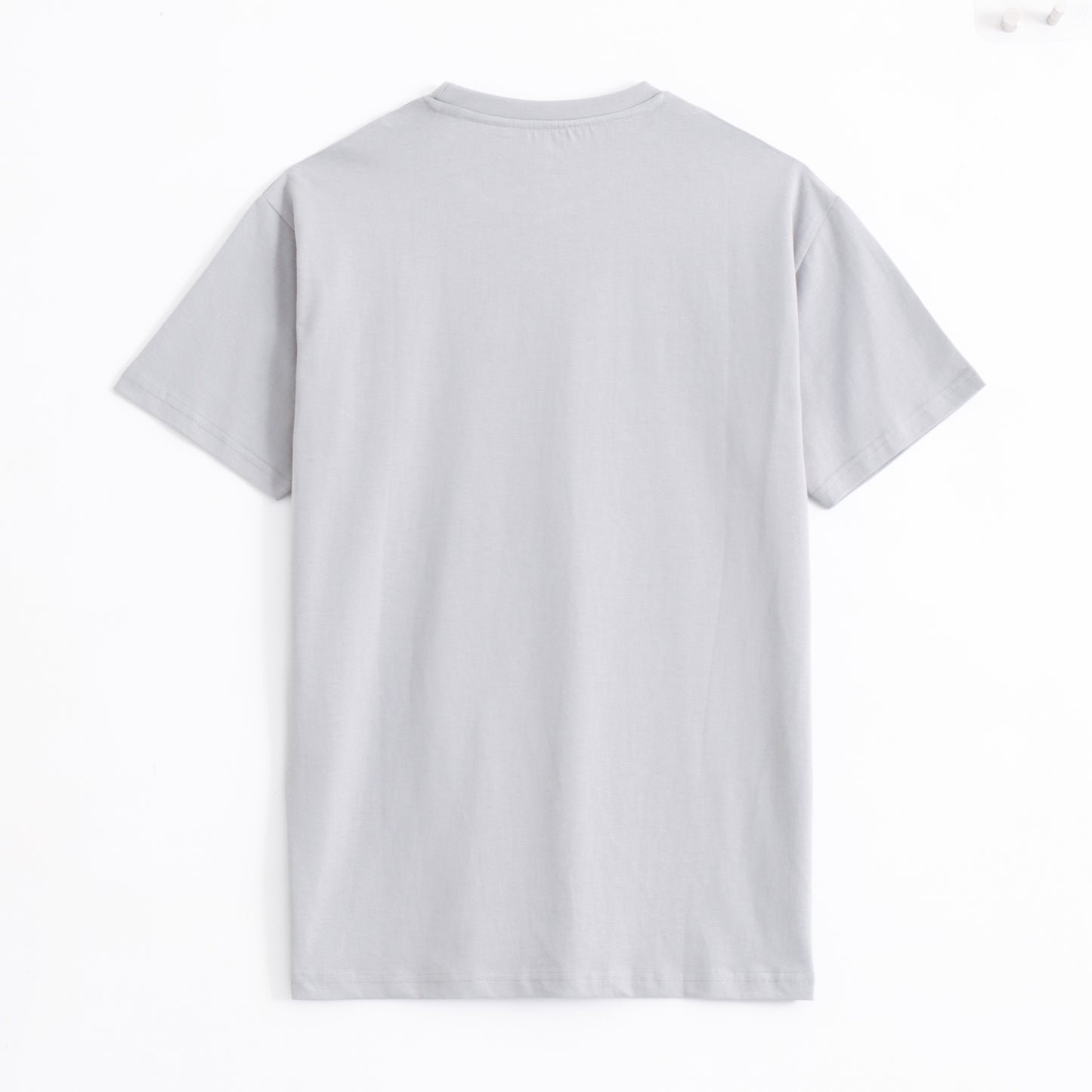 Classic Round Neck T-Shirt – Silver Grey