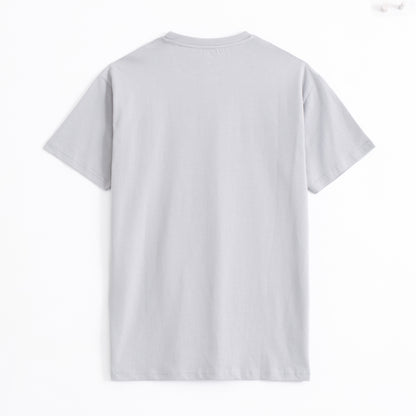 Classic Round Neck T-Shirt – Silver Grey