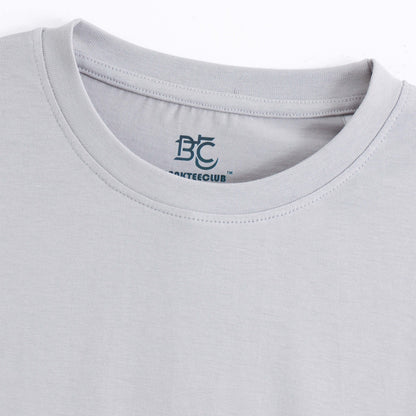 Classic Round Neck T-Shirt – Silver Grey