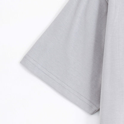 Classic Round Neck T-Shirt – Silver Grey