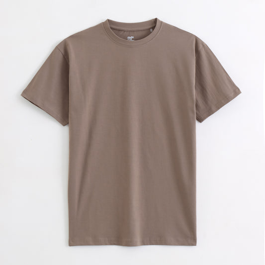 Classic Round Neck T-Shirt – Desert Sand