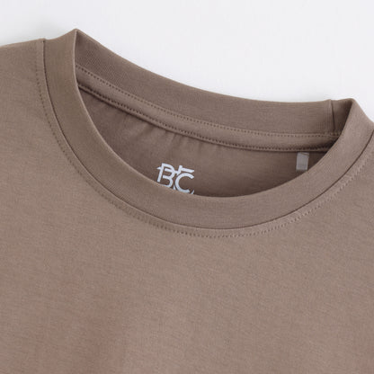 Classic Round Neck T-Shirt – Desert Sand