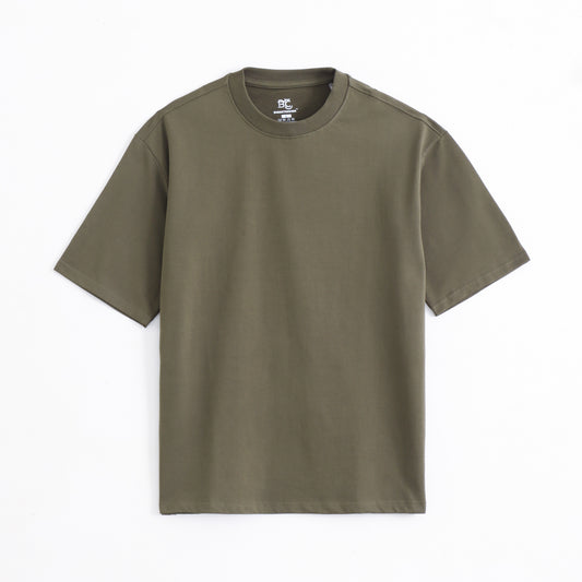 Antimicrobial Oversized T-Shirts - Military Olive