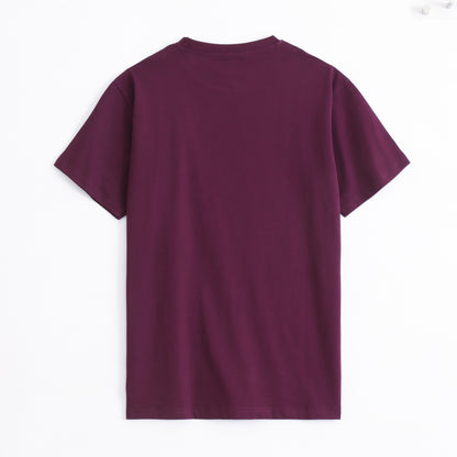 Wine round neck t shirt made at blankteeclub