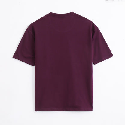 antimicrobial oversized t shirt wine
